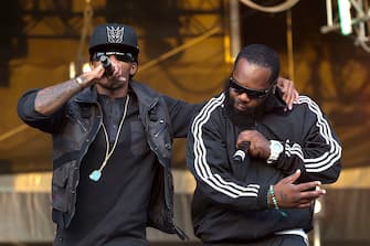 AXONY-ANHALT - JULY 24:  Rappers Buckshot (L) and Smif-n-Wessun (R) of American hip hop group Boot Camp Clik performs live at the Splash! festival in Ferropolis on July 24, 2010 in Graefenhainichen, Germany.