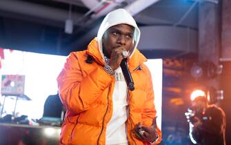 CHICAGO, ILLINOIS - FEBRUARY 15: DaBaby performs at the Hennessy All-Star Saturday Night with Nas, A$AP Ferg, & Da Baby at The Old Post Office on February 15, 2020 in Chicago, Illinois. (Photo by Noel Vasquez/Getty Images for Hennessey)