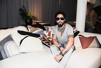 NEW YORK, NY - SEPTEMBER 22:  Lenny Kravitz celebrates the launch of CB2 x Kravitz Design by Lenny Kravitz at the CB2 Soho store on September 22, 2015 in New York City.  (Photo by Dimitrios Kambouris/Getty Images for CB2)