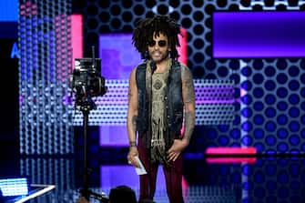 LOS ANGELES, CA - OCTOBER 09:  Lenny Kravitz speaks onstage during the 2018 American Music Awards at Microsoft Theater on October 9, 2018 in Los Angeles, California.  (Photo by Kevin Winter/Getty Images For dcp)