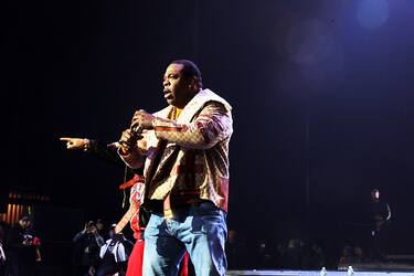 NEW YORK, NEW YORK - JANUARY 30: Busta Rhymes performs at the Loud Records 25th Anniversary Concert at Radio City Music Hall on January 30, 2020 in New York City. (Photo by Johnny Nunez/WireImage)