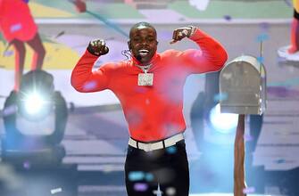 LOS ANGELES, CALIFORNIA - JUNE 23: DaBaby performs onstage at the 2019 BET Awards on June 23, 2019 in Los Angeles, California. (Photo by Kevin Winter/Getty Images)