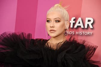 LOS ANGELES, CALIFORNIA - OCTOBER 10: Christina Aguilera attends the 2019 amfAR Gala Los Angeles at Milk Studios on October 10, 2019 in Los Angeles, California. (Photo by Gregg DeGuire/Getty Images)