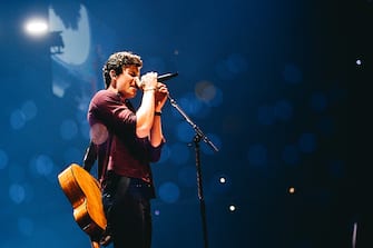 LOS ANGELES, CALIFORNIA - JULY 05: Shawn Mendes performs in concert in Los Angeles, CA at Staples Center on July 05, 2019 in Los Angeles, California. (Photo by Matt Winkelmeyer/Getty Images)