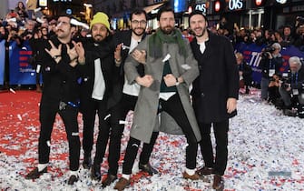 1127393575 SANREMO, ITALY - FEBRUARY 04: Ex-Otago walks the red carpet of the 69. Sanremo Music Festival Preview at Teatro Ariston on February 04, 2019 in Sanremo, Italy. (Photo by Daniele Venturelli/Daniele Venturelli/Getty Images)