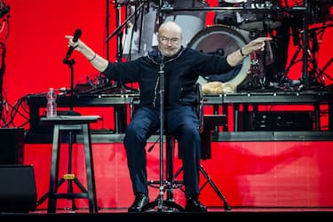 MILAN, ITALY - JUNE 17: English singer and multi-instrumentalist Phil Collins performs live on stage for the Italian date of his Still Not Dead Yet Live tour 2019. Milan (Italy), June 17th, 2019 (photo by Elena Di Vincenzo/Archivio Elena Di Vincenzo/Mondadori via Getty Images)
