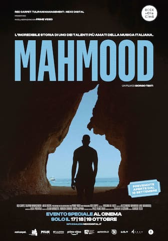 Mahmood, the film about his life at the Rome Film Festival.  PHOTO HISTORY