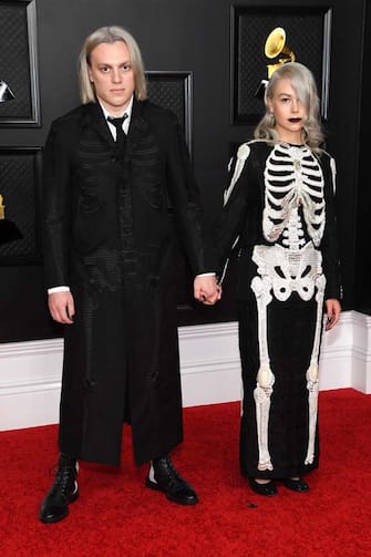 LOS ANGELES, CALIFORNIA - MARCH 14: (L-R) Jackson Bridgers and Phoebe Bridgers attend the 63rd Annual GRAMMY Awards at Los Angeles Convention Center on March 14, 2021 in Los Angeles, California. (Photo by Kevin Mazur/Getty Images for The Recording Academy )