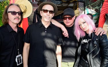 IRVINE, CA - MAY 14:  (L-R) Recording artists Butch Vig, Duke Erikson, Steve Marker and Shirley Manson of music group Garbage attend KROQ Weenie Roast 2016 at Irvine Meadows Amphitheatre on May 14, 2016 in Irvine, California.  (Photo by Frazer Harrison/Getty Images for CBS Radio Inc.)