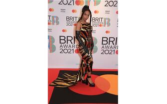 LONDON, ENGLAND - MAY 11:   Lianne La Havas arrives at The BRIT Awards 2021 at The O2 Arena on May 11, 2021 in London, England.  (Photo by David M. Benett/Dave Benett/Getty Images)