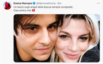 Emma Marrone ricorda Michele Merlo su Twitter postano una foto di loro due insieme