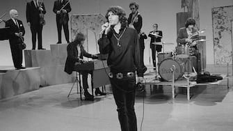 LOS ANGELES - JANUARY 6: Jim Morrison and The Doors on THE SMOTHERS BROTHERS COMEDY HOUR.  Image dated January 6, 1969.  (Photo by CBS via Getty Images) 