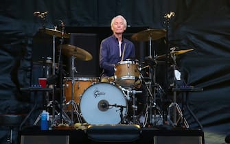 Charlie Watts of the Rolling Stones during their gig at the Murrayfield Stadium in Edinburgh, Scotland. (Photo by Jane Barlow/PA Images via Getty Images)