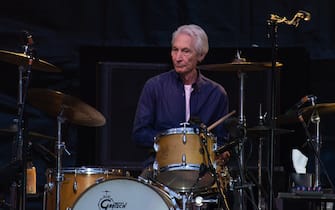 EDINBURGH, SCOTLAND - JUNE 09:  Charlie Watts of The Rolling Stones performs live on stage at Murrayfield Stadium on June 9, 2018 in Edinburgh, Scotland.  (Photo by Roberto Ricciuti/Getty Images)
