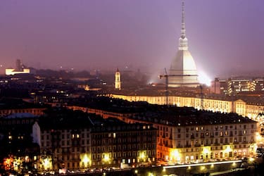 TURIN, ITALY - NOVEMBER 16:  A general view of the city of Torino from the Mole Antonelliana on November 16, 2005 in Torino, Italy. Torino will be the host nation for the 2006 Winter Olympic Game.  (Photo by Friedemann Vogel/Bongarts/Getty Images)