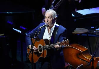 NEW YORK, NY - JANUARY 20:  Paul Simon performs onstage during The Nearness Of You Benefit Concert at Frederick P. Rose Hall, Jazz at Lincoln Center on January 20, 2015 in New York City.  (Photo by Ilya S. Savenok/Getty Images)