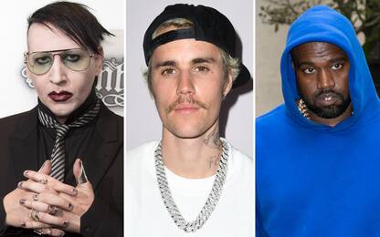 Marilyn Manson e Justin Bieber sul palco con Kanye West, è polemica