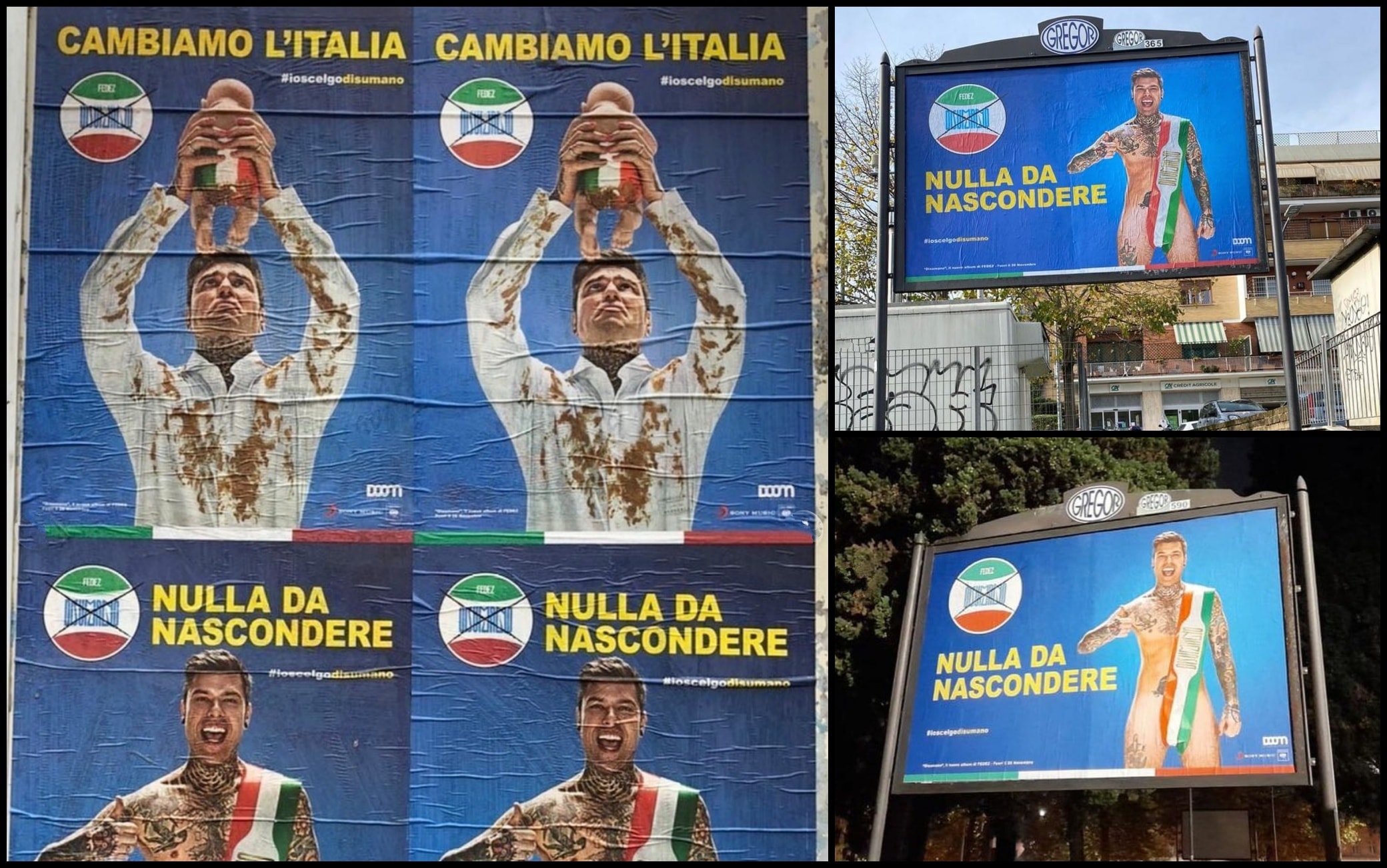 Fedez and the Inhuman political campaign: election posters on Instagram