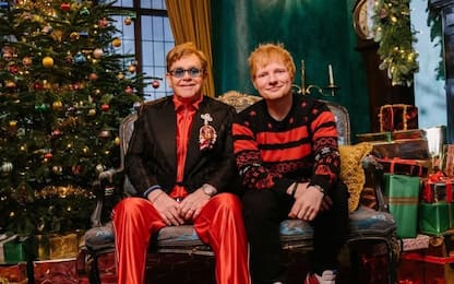 Ed Sheeran ed Elton John, il backstage del video di Merry Christmas
