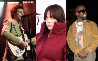 Harry Styles, Billie Eilish and Kanye West 