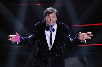 Italian singer Gianni Morandi performs on stage at the Ariston theatre during the 72nd Sanremo Italian Song Festival, Sanremo, Italy, 05 February 2022. The music festival runs from 01 to 05 February 2022. ANSA/ETTORE FERRARI