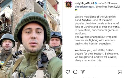 Band ucraina Antytila chiede a Ed Sheeran di suonare da remoto da Kiev