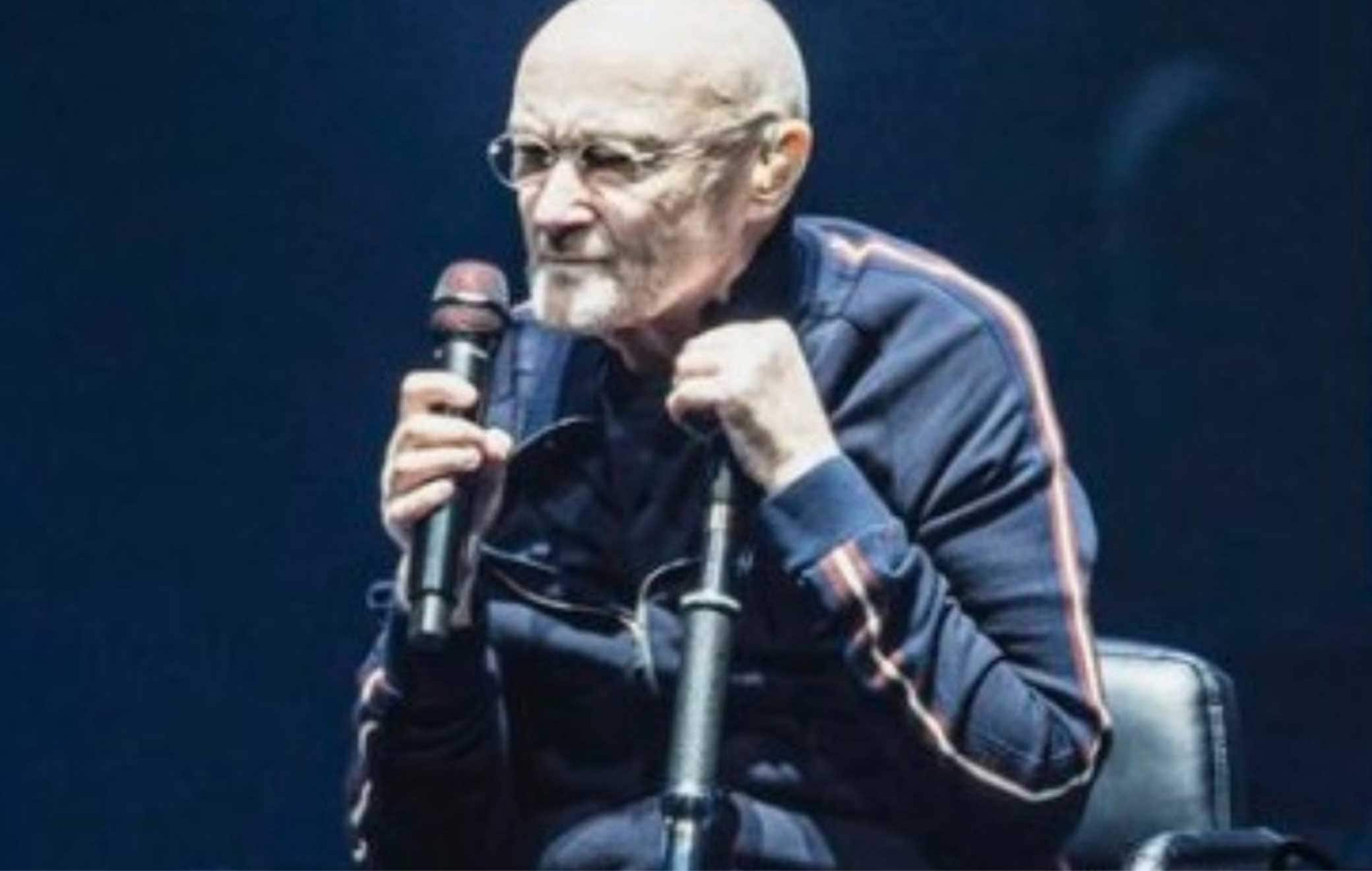 Phil Collins, last concert of his life. "I'm sick, I can't play anymore