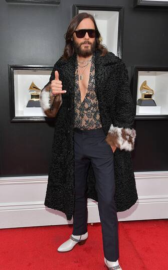 LAS VEGAS, NEVADA - APRIL 03: Jared Leto attends the 64th Annual GRAMMY Awards at MGM Grand Garden Arena on April 03, 2022 in Las Vegas, Nevada. (Photo by Lester Cohen/Getty Images for The Recording Academy)