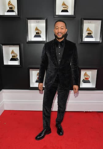 LAS VEGAS, NEVADA - APRIL 03: John Legend attends the 64th Annual GRAMMY Awards at MGM Grand Garden Arena on April 03, 2022 in Las Vegas, Nevada.  (Photo by Lester Cohen / Getty Images for The Recording Academy)