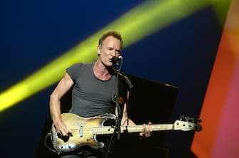 NEW YORK, NY - SEPTEMBER 27:  Sting performs on stage during Advertising Week New York 2016 - D&AD Impact at the PlayStation Theater on September 27, 2016 in New York City.  (Photo by Andrew Toth/Getty Images for Advertising Week New York)