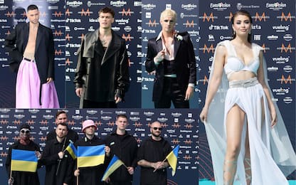 Eurovision 2022, i cantanti in gara sul Turquoise Carpet di Venaria