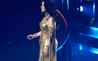Pausini Versace oro finale Eurovision 2022