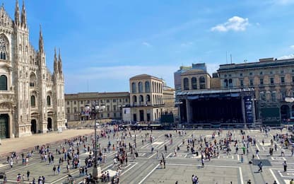 Radio Italia Live 2022: il mega palco del concerto in Piazza Duomo
