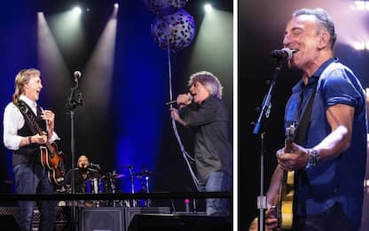Jon Bon Jovi e Bruce Springsteen raggiungono Paul McCartney sul palco