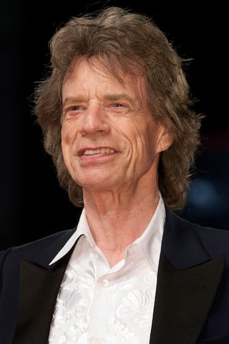Venice Film Festival, Mick Jagger on the red carpet of The Burnt Orange Heresy  