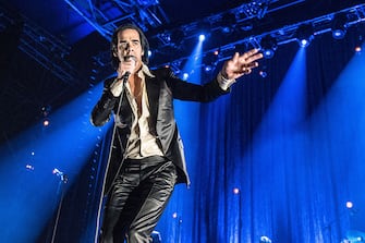 PARIS, FRANCE - NOVEMBER 19: Nick Cave of Nick Cave & The Bad Seeds performs at Le Zenith on November 19, 2013 in Paris, France. (Photo by David Wolff - Patrick/Redferns via Getty Images)
