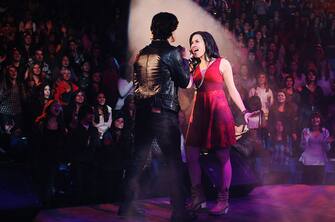 CAMP ROCK 2: THE FINAL JAM - "Camp Rock 2: The Final Jam," starring Demi Lovato and the Jonas Brothers premieres FRIDAY, SEPTEMBER 3 (8:00 p.m., ET/PT) on Disney Channel. The sequel finds Mitchie, Shane and all the Camp Rockers returning for another summer of music and fun. However, a new state-of-the-art camp, Camp Star, has opened across the lake -- putting the future of Camp Rock in jeopardy. (Photo by John Medland/Disney Channel via Getty Images) DEMI LOVATO
