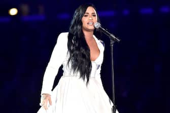 LOS ANGELES, CALIFORNIA - JANUARY 26: Demi Lovato preforms onstage during the 62nd Annual GRAMMY Awards at Staples Center on January 26, 2020 in Los Angeles, California. (Photo by Jeff Kravitz/FilmMagic)