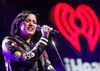 WASHINGTON, DC - DECEMBER 14:  Demi Lovato performs onstage during the 2015 iHeartRadio Jingle Ball at Verizon Center on December 14, 2015 in Washington, D.C.  (Photo by Paul Morigi/WireImage)