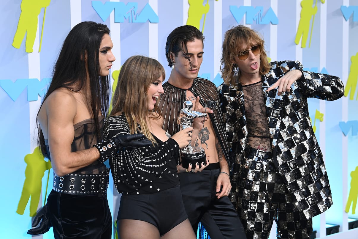 Lesibizione Dei Maneskin Agli Mtv Music Awards 2022 Video Sky Tg24 