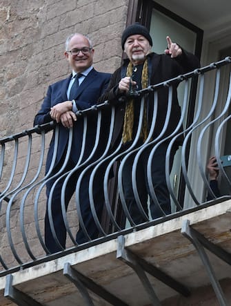 Vasco Rossi and Roberto Gualtieri