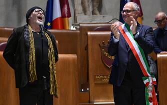 Vasco Rossi and Roberto Gualtieri