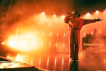 MILAN, ITALY - DECEMBER 05: Little Simz performs at Fabrique Club on December 05, 2022 in Milan, Italy. (Photo by Francesco Prandoni/Getty Images)