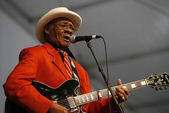 Little Freddy King of the Little Freddy King Blues Band (Photo by Skip Bolen/WireImage)