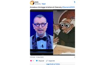 Sanremo 2023, the funniest memes about the final of the Festival.  PHOTO