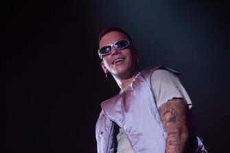 Italian singer Music Concert - SFERA EBBASTA - FAMOSO TOUR 2022 Sfera Ebbasta during SFERA EBBASTA - FAMOSO TOUR 2022, Italian singer Music Concert in Eboli, Italy, October 01 2022