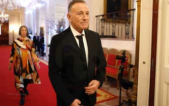 Bruce Springsteen receives the National Medal of Arts from President Biden.  PHOTO