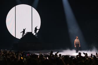 Eurovision Song Contest 2023, Marco Mengoni on stage at the first semifinal