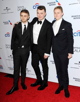 , Los Angeles, CA - 02/08/2015 - 2015 Universal Music Group's Grammy After Party
 Longoria Around Town
-PICTURED: Sam Smith and Disclosure
-PHOTO by: Vince Flores/startraksphoto.com
-VIF27311

Editorial - Rights Managed Image - Please contact www.startraksphoto.com for licensing fee
Startraks Photo
New York, NY
For licensing please call 212-414-9464 or email sales@startraksphoto.com
Startraks Photo reserves the right to pursue unauthorized users of this image. If you violate our intellectual property you may be liable for actual damages, loss of income, and profits you derive from the use of this image, and where appropriate, the cost of collection and/or statutory damages.
