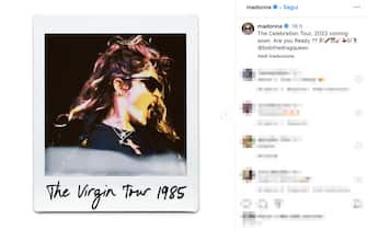 Madonna announces her return to concerts by posting posters of her historic tours